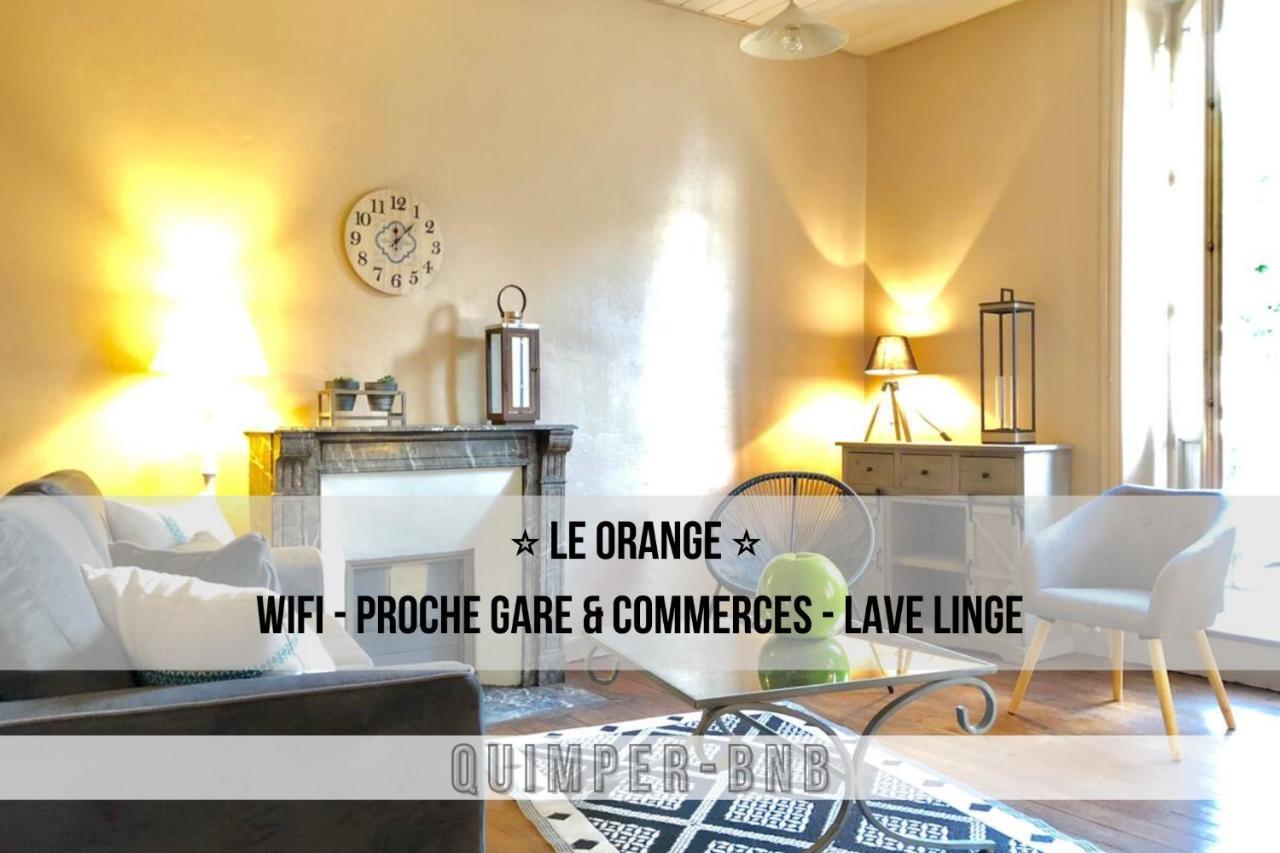 Le Orange - Confort - Wifi - Entre Gare Et Centre Кемпер Екстер'єр фото